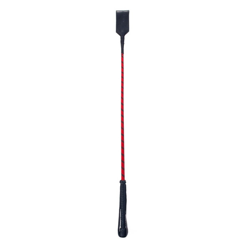 Devil Stick Cravache Slapper Crop 70cm Noir-rouge